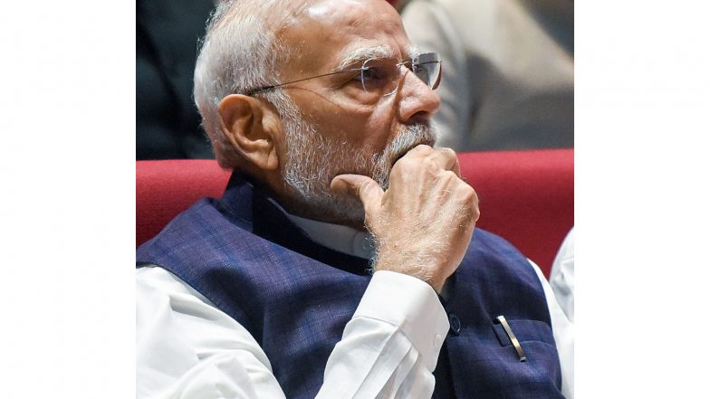 India News | PM Modi Chairs High-level Meeting in Parliament as Rajya Sabha Begins Discussion on Public Examinations Amendment Bill