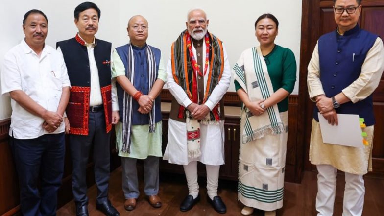 India News | PM Modi Reviews Flood Situation with Arunachal, Nagaland MPs; Assures Central Support
