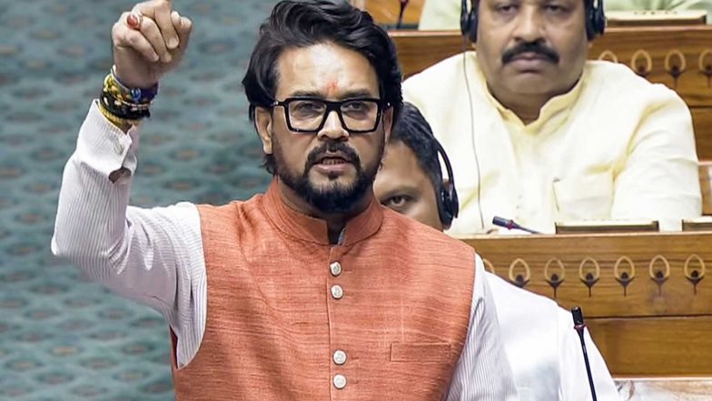 India News | Anurag Thakur Moves Privilege Motion Against Rahul Gandhi over Unparliamentary Remarks in Lok Sabha
