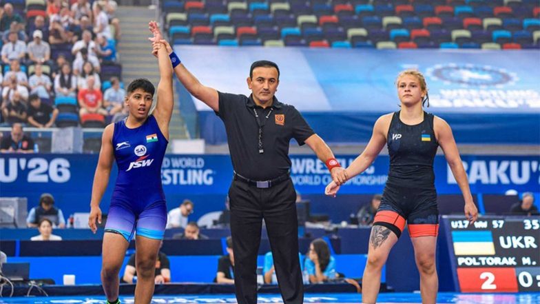 Sports News | Nikita Sehrawat Clinches 57kg Silver; Kamna, Garima Bag Bronze at U17 World Championships