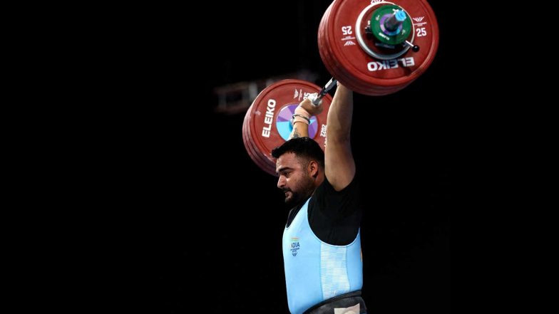 Sports News | Commonwealth Games 2026: Weightlifter Lovepreet Singh Clinches Silver in Men's +110kg Final