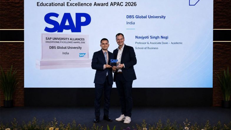 Business News | DBS Global University Wins SAP University Alliances Educational Excellence Award APAC 2026