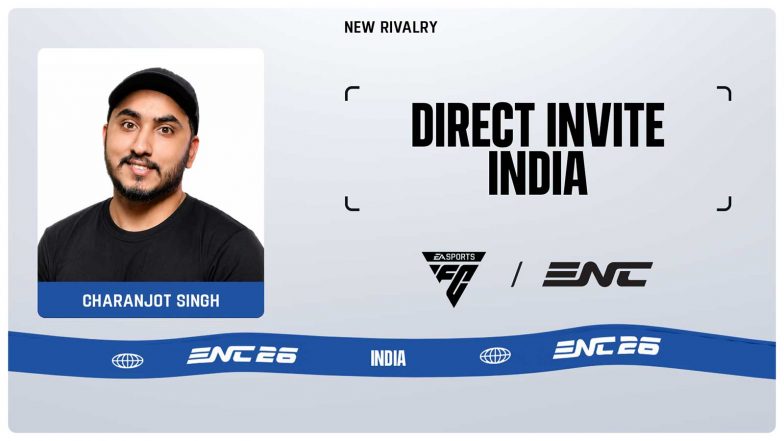 Sports News | India's Asian Games Representative Charanjot Singh Gets Direct Invite for EA Sports FC at Esports Nations Cup 2026