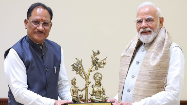 India News | Chhattisgarh CM Vishnu Deo Sai Meets PM Modi, Presents Comprehensive Roadmap for Transformation of Bastar