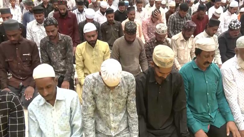 India News | MP: Muslim Community Offers Friday Prayers on Land Near Bhojshala Complex Following SC Order Amid Tight Security in Dhar