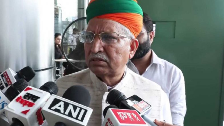 India News | Law Minister Arjun Ram Meghwal Discusses FCRA Bill, Parliament Protests During Jaipur Visit