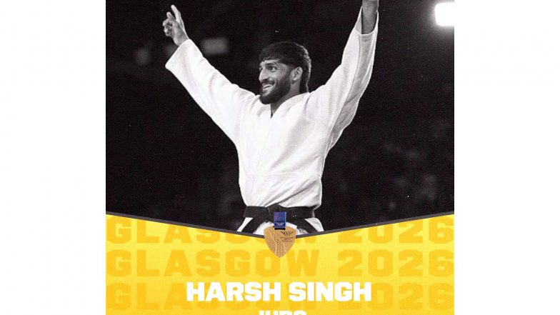Sports News | CWG 2026: Harsh Singh Wins India's Second Judo Gold Taking Overall Medals Tally to 19
