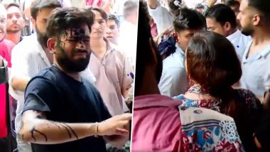 Abhijeet Dipke Faces Ink Attack by Woman at Jantar Mantar; Says 'Blue Is My Colour' (Video)