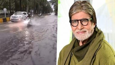 Amitabh Bachchan&rsquo;s &lsquo;Jalsa&rsquo; Hit by Waterlogging As Heavy Rains Lash Mumbai (Watch Video)