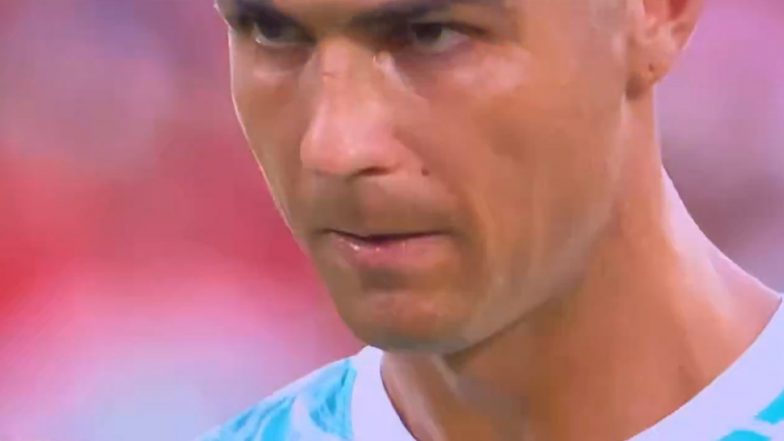Fans Claim Cristiano Ronaldo Whispered &lsquo;Bismillah&rsquo; Before Taking Penalty in Portugal vs Croatia Match (Watch Video)