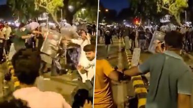 Delhi CJP Protest: Tear Gas Fired, Internet Suspended As Fresh Clashes Erupt Near Sansad Marg (Video)