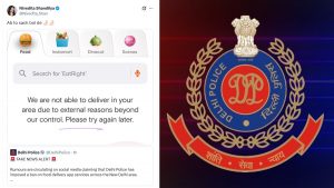 social-viral-Netizens Fact-Check Delhi Police Fact Check on 'No Ban' on Food Delivery Apps