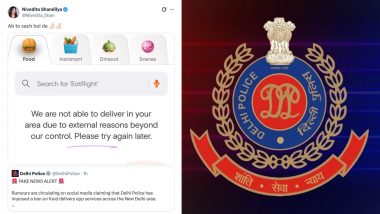 Netizens Fact-Check Delhi Police Fact Check on 'No Ban' on Food Delivery Apps