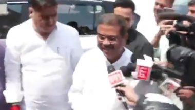 BJP MPs Welcome Dharmendra Pradhan to Parliament After Resignation; Congress Criticises Gesture (Video)