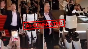 social-viral-Did Elon Musk Make a Red Carpet Appearance With Tesla Optimus Robots? Fact Check Calls Claim Misleading