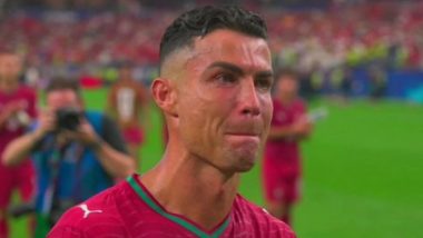 Cristiano Ronaldo Breaks Down In Tears as Portugal's FIFA World Cup 2026 Dream Ends Against Spain (Watch Video)