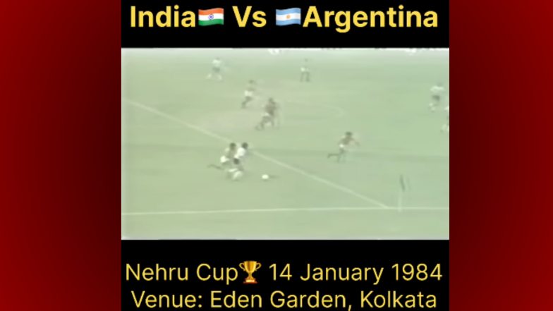 India vs Argentina 1984 Nehru Cup Footage Goes Viral, Recalling Historic Football Match