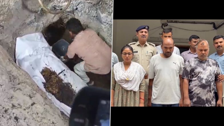 Jamnagar Murder Case: Man Killed by Wife Using Cyanide-Laced Liquor, Buried in 12-Foot Pit 2 Years Ago (Videos)