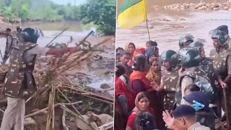 Ken-Betwa Project Protest: Police Action Caught on Camera As Demonstrators Removed From Site; Videos Surface