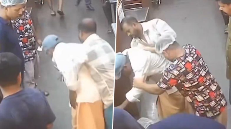 Kochi: Quick-Thinking Friend Saves Man From Choking on Boiled Egg at Kerala Restaurant, Video Surfaces