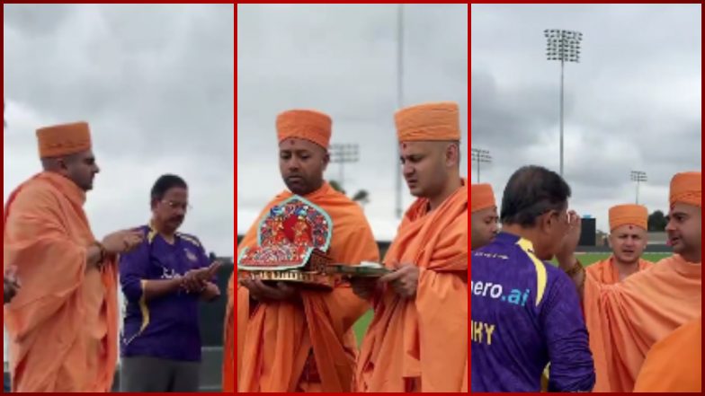 LA Knight Riders Host Auspicious Puja at Cricket Ground in Pomona (Watch Video)