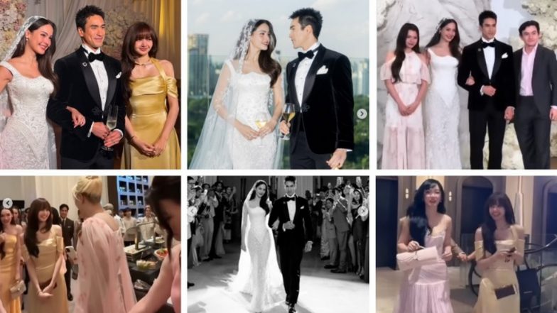 BLACKPINK&rsquo;s Lisa Dances to &lsquo;APT&rsquo; at Yaya Urassaya and Nadech Kugimiya Wedding Reception; Actress Becky Armstrong Among Guests (Watch Videos)