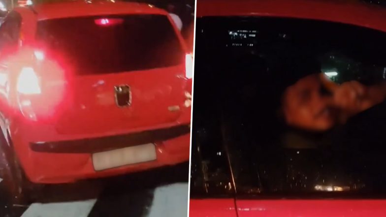 Malad Hit-and-Run: Speeding Car Strikes 2 Pedestrians Near Inorbit Mall in Mumbai; Video Surfaces