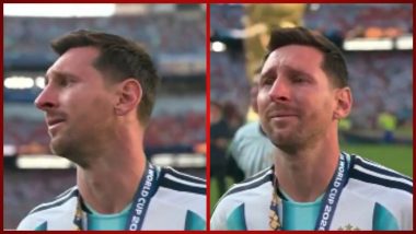 Lionel Messi Crying Video: Argentina Captain in Tears After Spain Wins FIFA World Cup 2026 Title