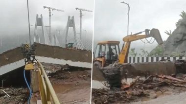 Missing Link Landslide: Videos Show Fallen Debris After Continuous Rain; Congress, Shiv Sena (UBT) Target Maha Govt