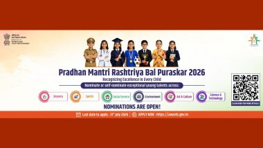 Pradhan Mantri Rashtriya Bal Puraskar 2026: Last Date Today, Step-by-Step Guide To Apply Online at awards.gov.in