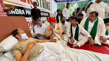 Sonam Wangchuk Protest: Rakesh Tikait Arrives With 500 Farmers as Arvind Kejriwal Joins Jantar Mantar Rally