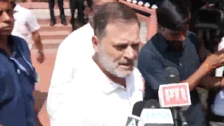 &lsquo;Aap BJP Ke Ho Kya?&rsquo;: Rahul Gandhi&rsquo;s Sharp Retort To Question on Delhi Police Families&rsquo; Press Conference (Video)