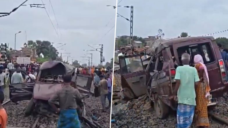 West Bengal School Bus-Train Crash: Drunk Gateman Ignored Closing Rail Gate in Murshidabad, Arrested