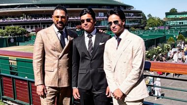 Wimbledon 2026: Yuvraj Singh, Abhishek Sharma and Vaibhav Sooryavanshi Spotted at Centre Court (See Pic)
