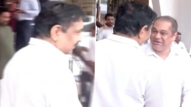 Amit Satam Viral Video: Mumbai BJP President and MLA Seen Smiling During Rain Tragedy Discussion Sparks Political Row