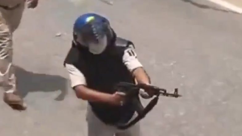 Bihar: Police Constable Suspended After Viral Video Shows AK-47 Firing During Student Protest in Siwan