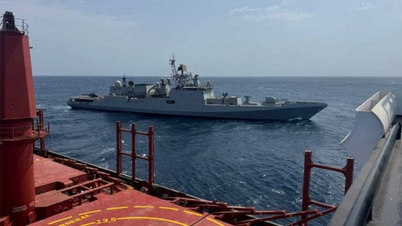 Indian Navy's INS Trikand Thwarts Pirate Attack on India-Bound Cargo Ship in Gulf of Aden