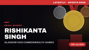 Rishikanta Singh Wins Silver Medal at Commonwealth Games 2026 in Men's 60kg Weightlifting