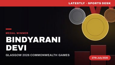 Bindyarani Devi Wins Bronze Medal at Commonwealth Games 2026 in Women's 58kg Weightlifting