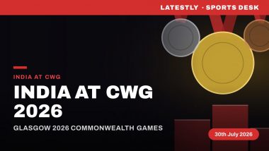 India at Commonwealth Games 2026 Medal Tally: Dilip Gavit Wins Gold; Basil, Sreeshankar Settle for Silver
