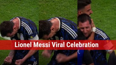Lionel Messi's Pumped-up Celebration Goes Viral After Argentina Qualifies for FIFA World Cup 2026 Final (Watch Video)