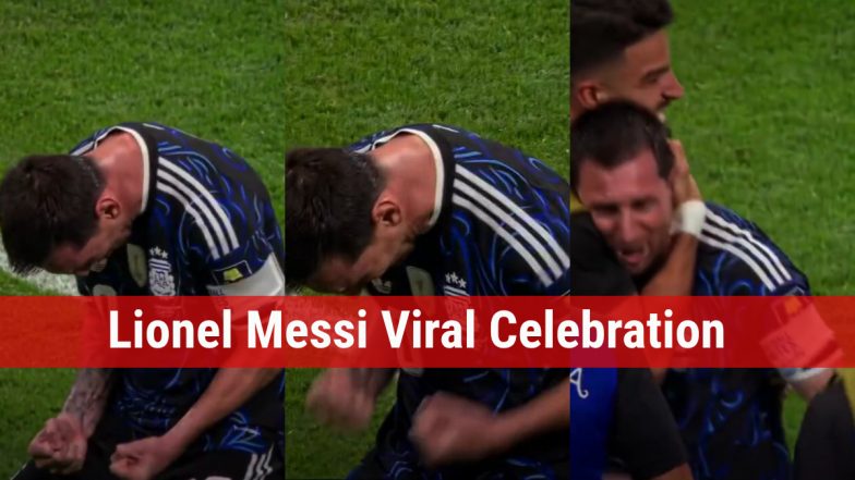 Lionel Messi's Pumped-up Celebration Goes Viral After Argentina Qualifies for FIFA World Cup 2026 Final (Watch Video)