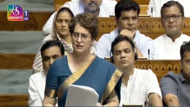 'PM Appointed a Minister Who Backed Rapists' Release': Priyanka Gandhi's Remarks Expunged From Lok Sabha Record