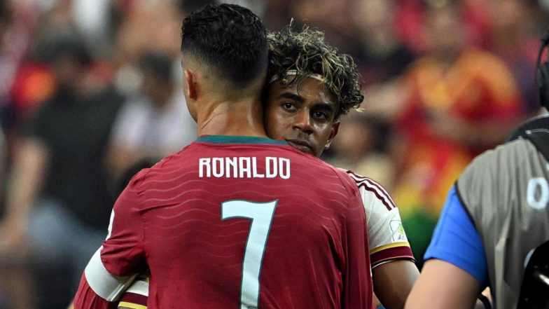Lamine Yamal Hugs Tearful Cristiano Ronaldo After Spain Knocks Portugal Out of World Cup (Watch Video)