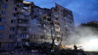 Russia Launches Massive Missile, Drone Attack on Kyiv; At Least 5 Killed, Buildings Collapse