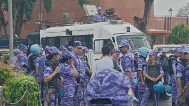 Jantar Mantar Protest: Heavy Security Deployed as CJP Plans Parliament March During Monsoon Session (Watch Videos)