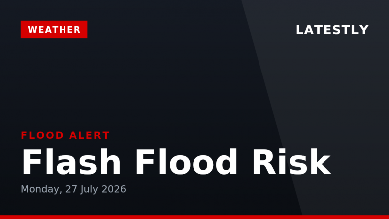 Flash Flood Risk on Monday, 27 July 2026: Ahmedabad, Surat, Pune and 2 More Areas on Alert Today