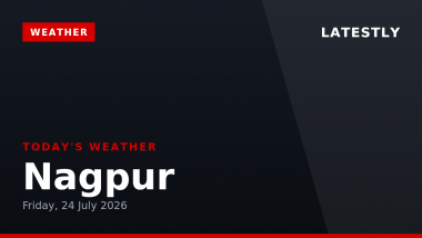 Nagpur Weather Forecast & Update for Today, Friday, 24 July 2026: Expect Overcast Skies and Moderate Drizzle, High of 31&deg;C