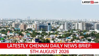 Chennai Latest News Today on August 5th, 2026: TVK Budget, PM Modi's Visit & Udhayanidhi Stalin Arrest
