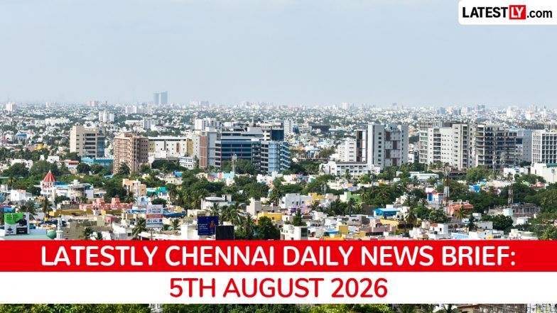 Chennai Latest News Today on August 5th, 2026: TVK Budget, PM Modi's Visit &amp; Udhayanidhi Stalin Arrest